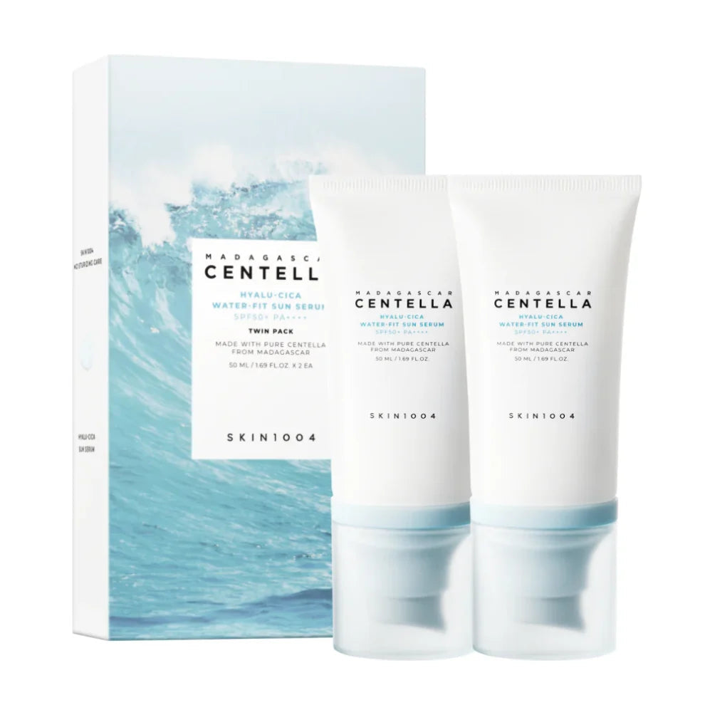 Skin1004 - Madagascar Centella Hyalu-Cica Water-Fit Sun Serum (50ml x 2) Twin Pack