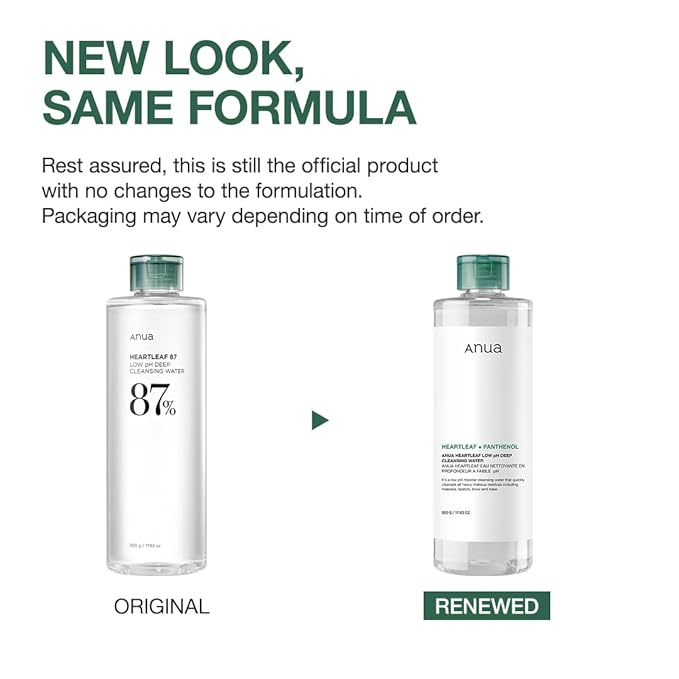 Anua - Heartleaf & Panthenol Low pH Deep Cleansing Water 500g