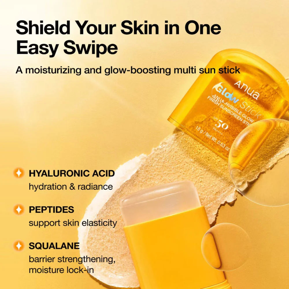 Anua - Invisible Glow Finish Sunscreen Stick SPF 50 PA++++ 18g