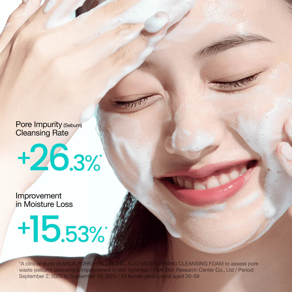 Anua - PDRN Hyaluronic Acid Moisturizing Cleansing Foam 150ml