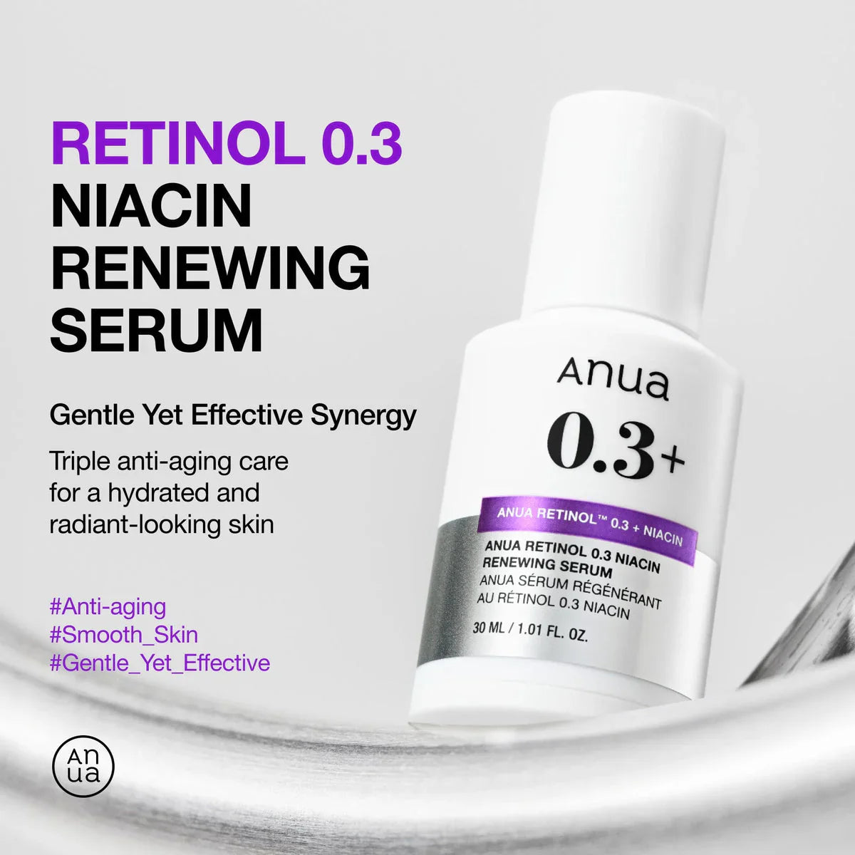 Anua - Retinol 0.3 + Niacin Renewing Serum 30ml
