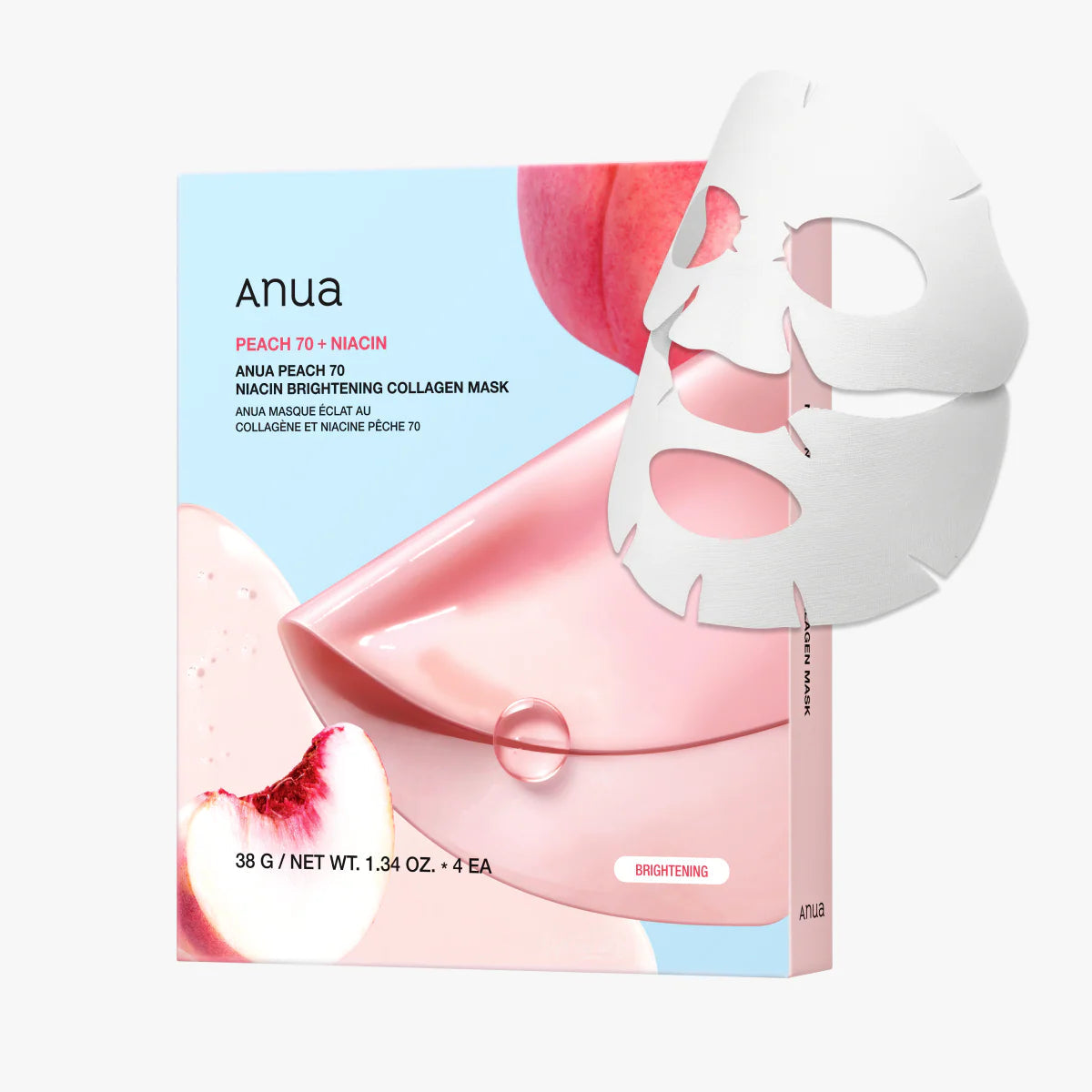 Anua - Peach 70 Niacin Brightening Collagen Mask 38g