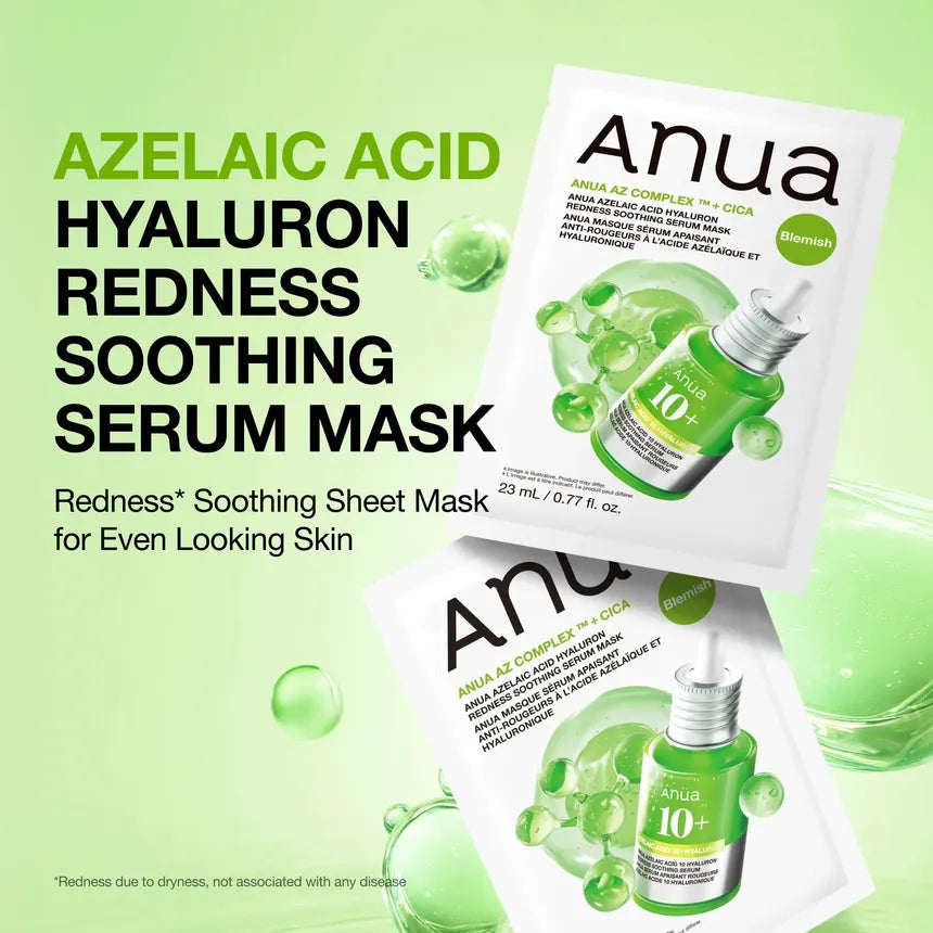 Anua - Azelaic Acid 10 Hyaluron Redness Soothing Serum Mask 23ml
