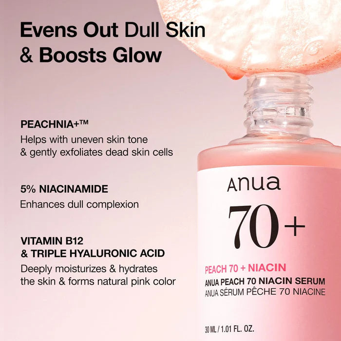 Anua - Peach 70 Niacin Serum 30ml